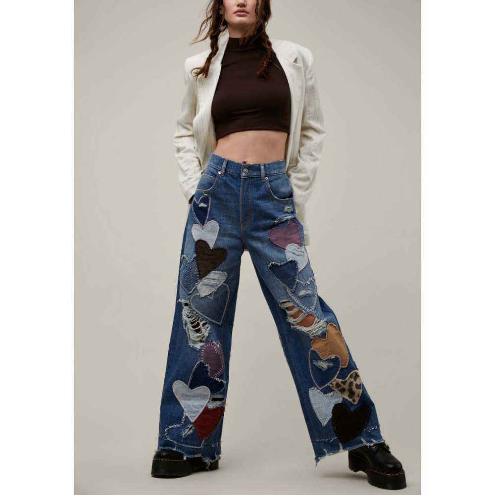 NWT Free People Piece Of My Heart Jeans / Crazy For You